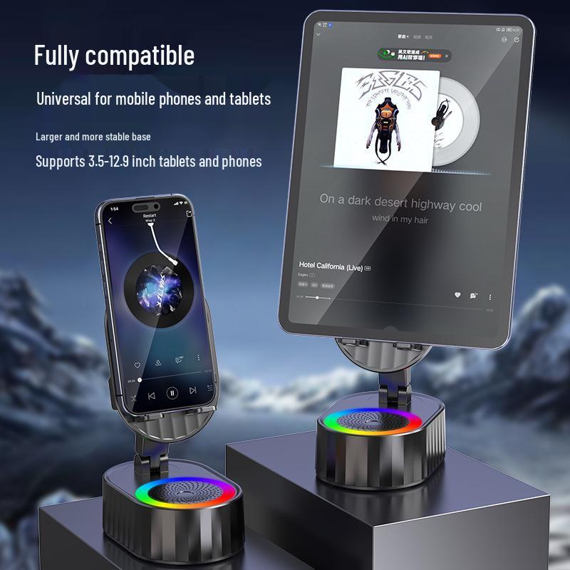 Smart Induction Stand: 5-in-1 Wireless Bluetooth Speaker & Vertical Tablet Charging Dock