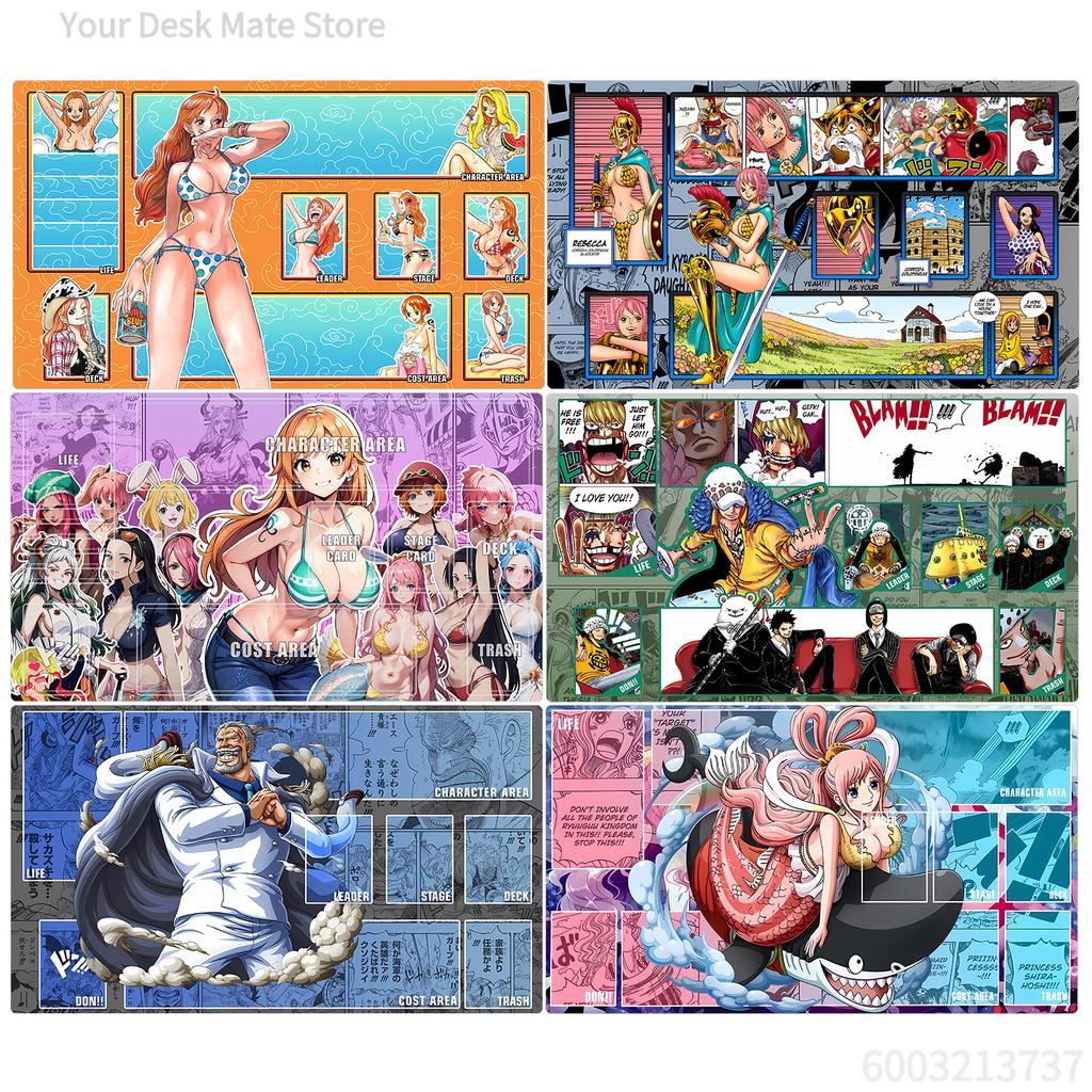 One Piece Opcg Nami Chopper Card Board Game Battle Mat Zoro Franky Board Game Card Duel Plate Mat Anime Gift Toys