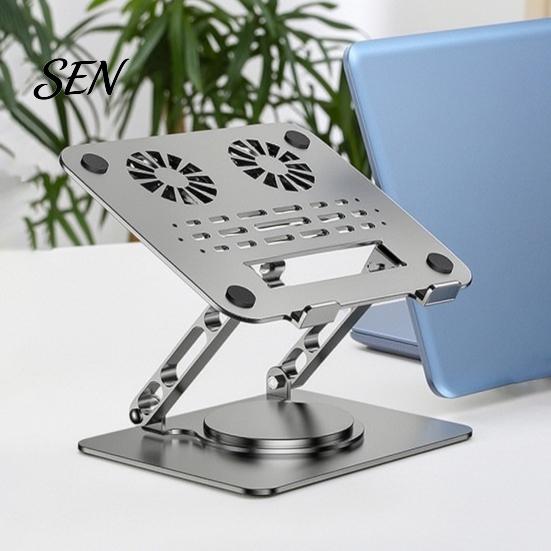 Universele Laptopstandaard Opvouwbaar voor Bureau, Draagbare Hoogteverstelbare Computer Ergonomische Notebook Verhoger Houder, Geventileerde Koeling Tablet Houder