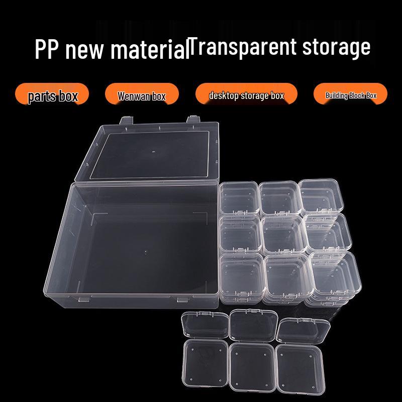 Transparent Plastic Bead & Jewelry Storage Box Set for Beading & Nail Art