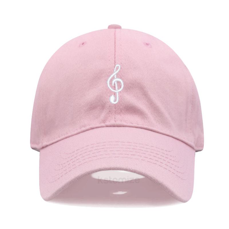 Unisex Soft Cotton Dad Hat Musical Note Embroidery Baseball Cap For Women Men Adjustable Unisex Casual Sports Caps