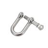 Lixada 10 PCS U Shape Anchor Shackle Outdoor Rope Paracord Bracelet Buckle Stainless Steel