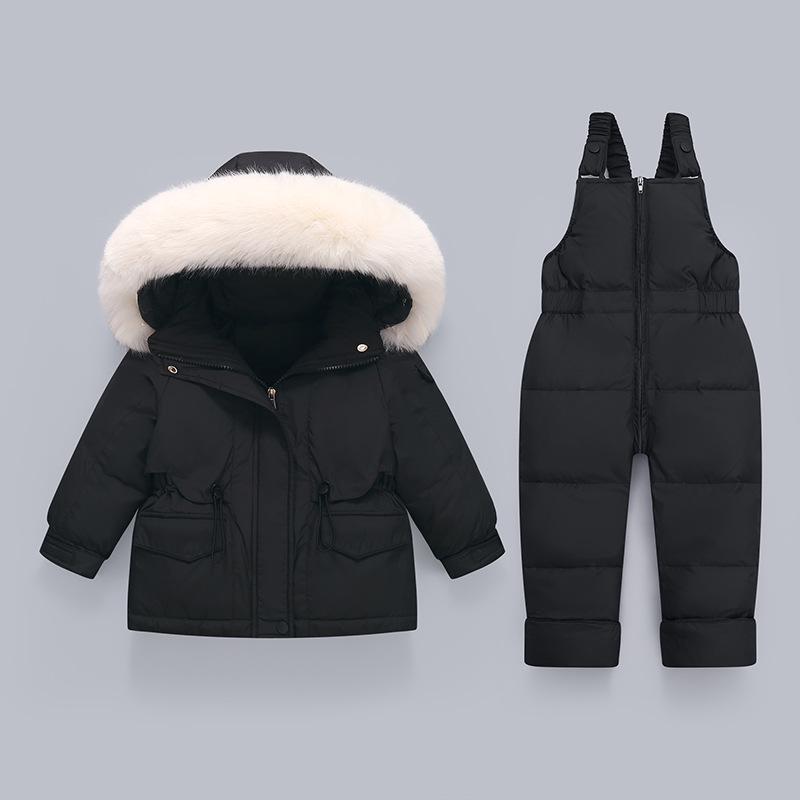 

Children s 2025 Winter Down Jacket Two-Piece Set for Boys and Girls 110 cm