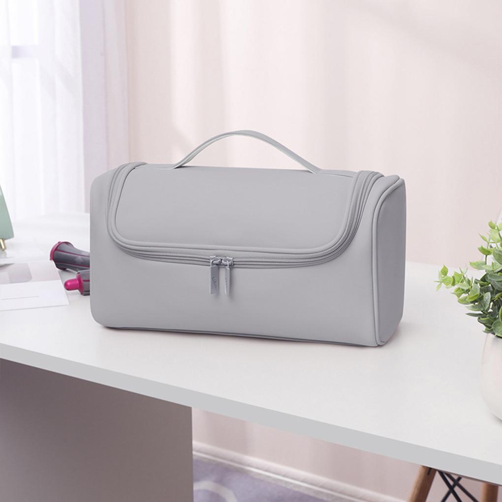 PU Hideable Hanging Hook Hair Dryer Case Portable Non-slip Storage Solution Makeup Pounch Handbag