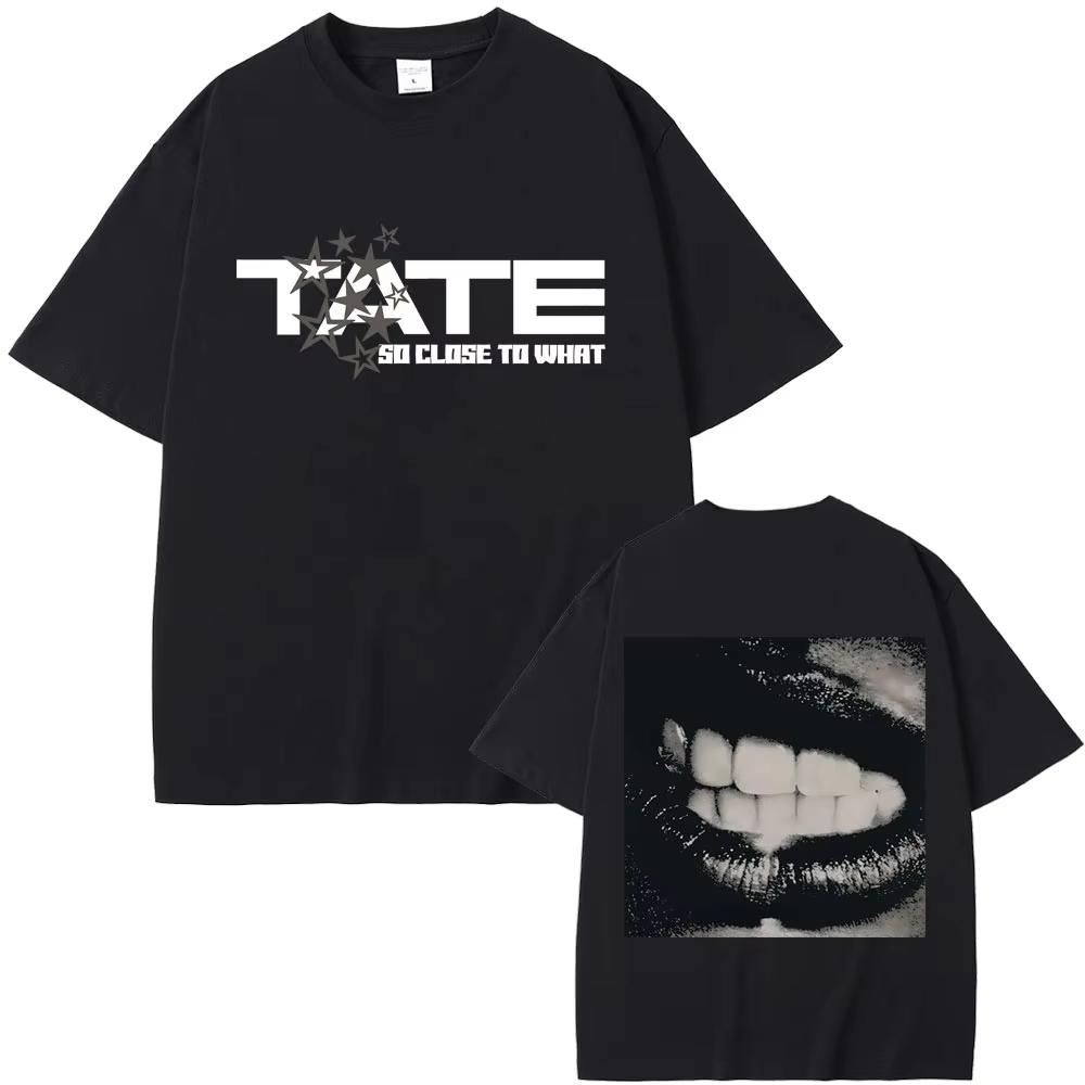 Singer Tate Mcrae T8 Graphic T Shirts Unisex Wounisex Fashion Vintage Trend Tshirt Summer Male Casual Oversized Crewneck Short Sleeve