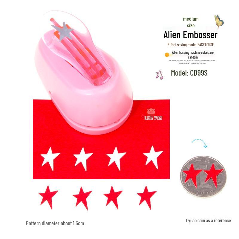 Effortless Stamp & Flower Punch Embosser for DIY Scrapbooking and Photo Frames