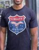 Liberty & Justice Comfort Colors Tee: Patriotic American Values