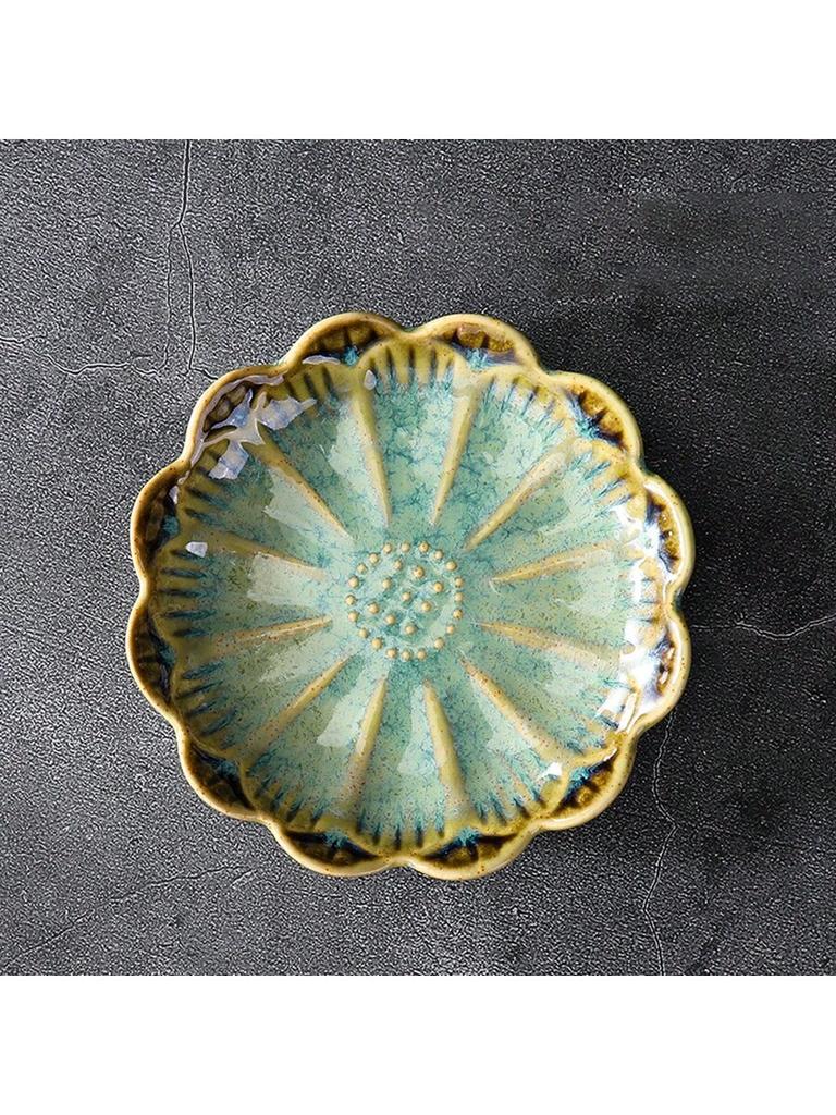 1pc Ceramic Petal Shaped Jewelry Tray, Simple Irregular Jewelry Plate for Jewelry Storage, Display, Storage or Home Decoration