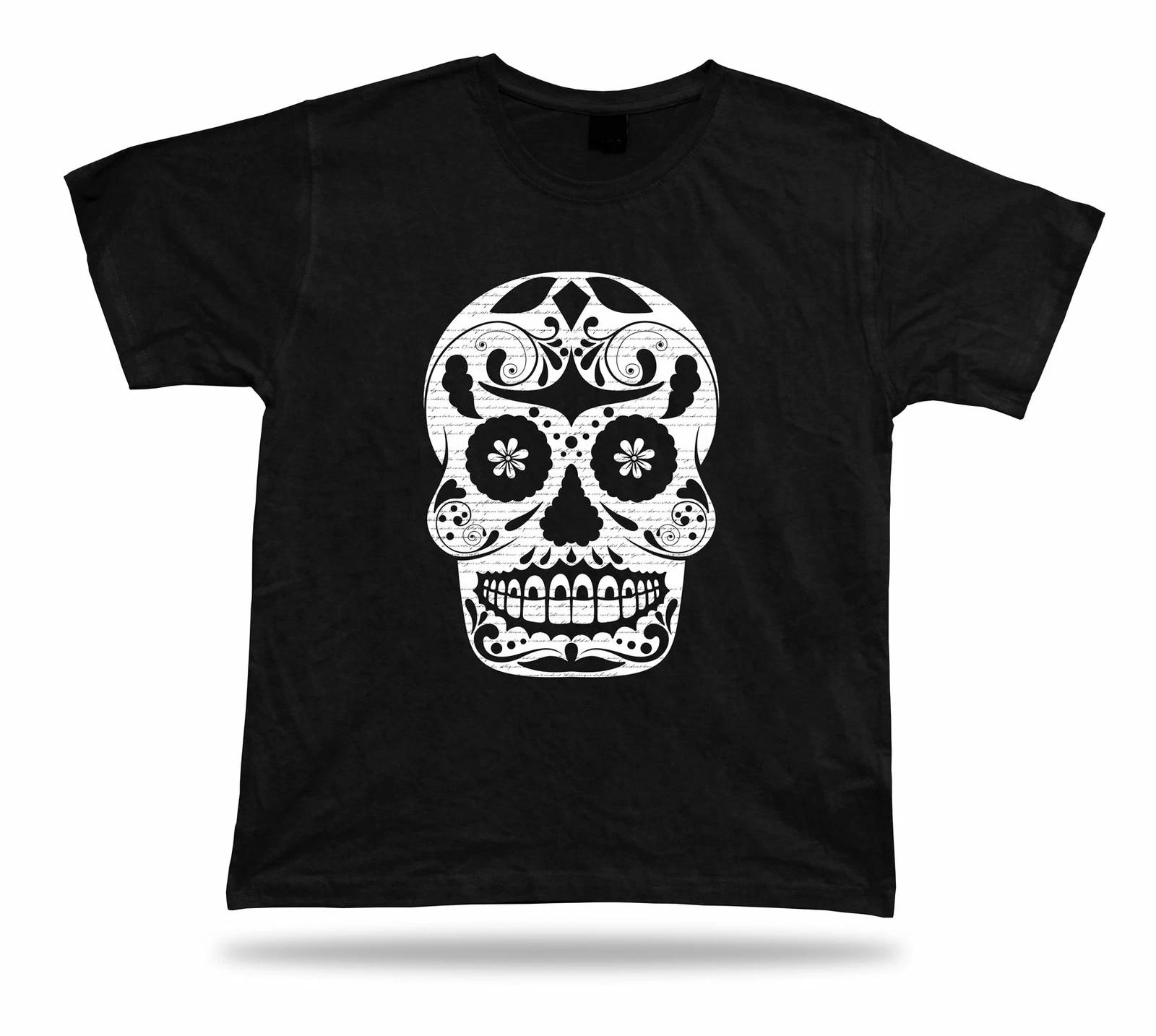 Skeleton Floral Monster black and white awesome stylish tshirt design apparel S