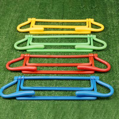 Foldable Hurdle Adjustable Football Training Equipment Soccer Ball Agility Training Accessory Removable Football Barrier Frame
