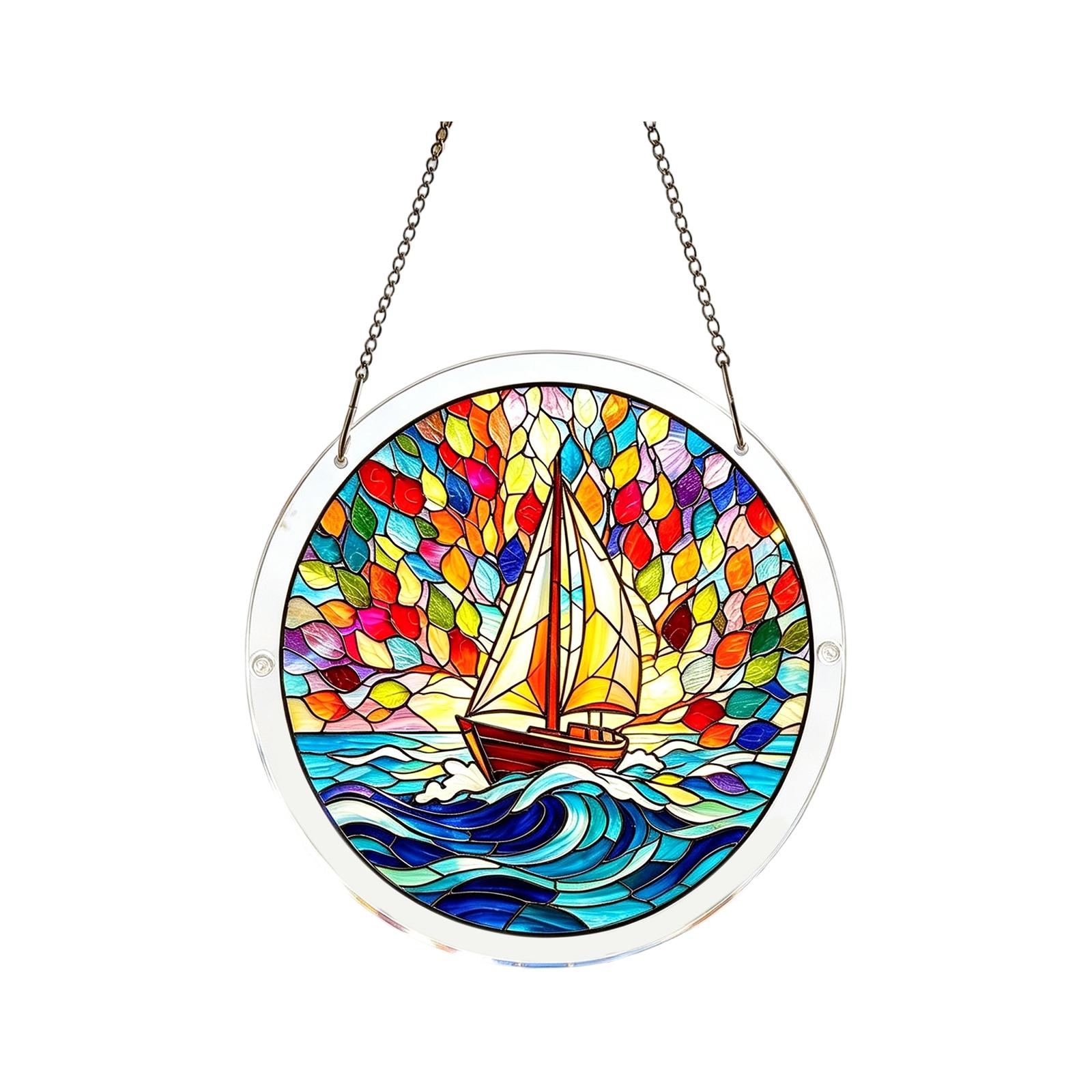 

Acrylic Puzzle Suncatcher 83 Pieces, Wisteria In Glasslight Sun Catchers Puzzle, DIY SunCatchers Puzzles Window Hanging, Home & Garden Decor, 7.4 In One Size