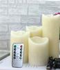 USB Rechargeable Flickering Paraffin Candle Flickering Pillar Tear Candle Remote control w/timer Moving wick Dripping wax f/Home