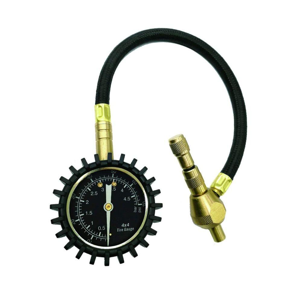 Digital Display Tire Pressure Gauge Automatic Deflation 200 Psi Capacity Mechanical Tire Gauge Accurate Reading Metal Manometer