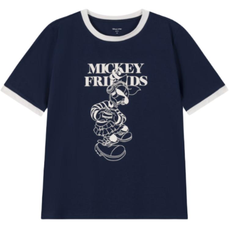 

Li Ning X Disney Футболка женская с принтом букв, круглым вырезом, универсальная, дышащая, свободного кроя, с коротким рукавом AHSV804-4 2XL