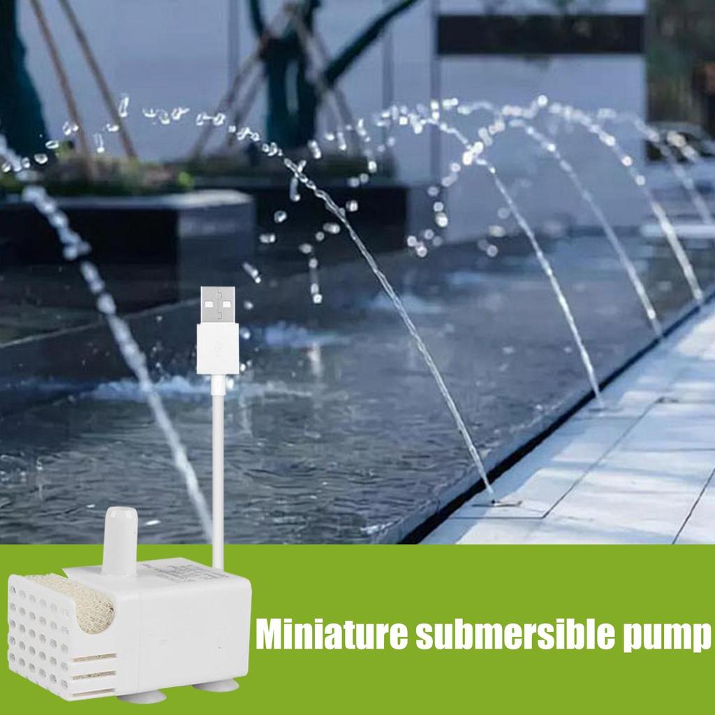 Cat Fountain Pump Submersible Pump Circulation System Silent For Fish Tank Hydroponics Pet Drinking Fountain