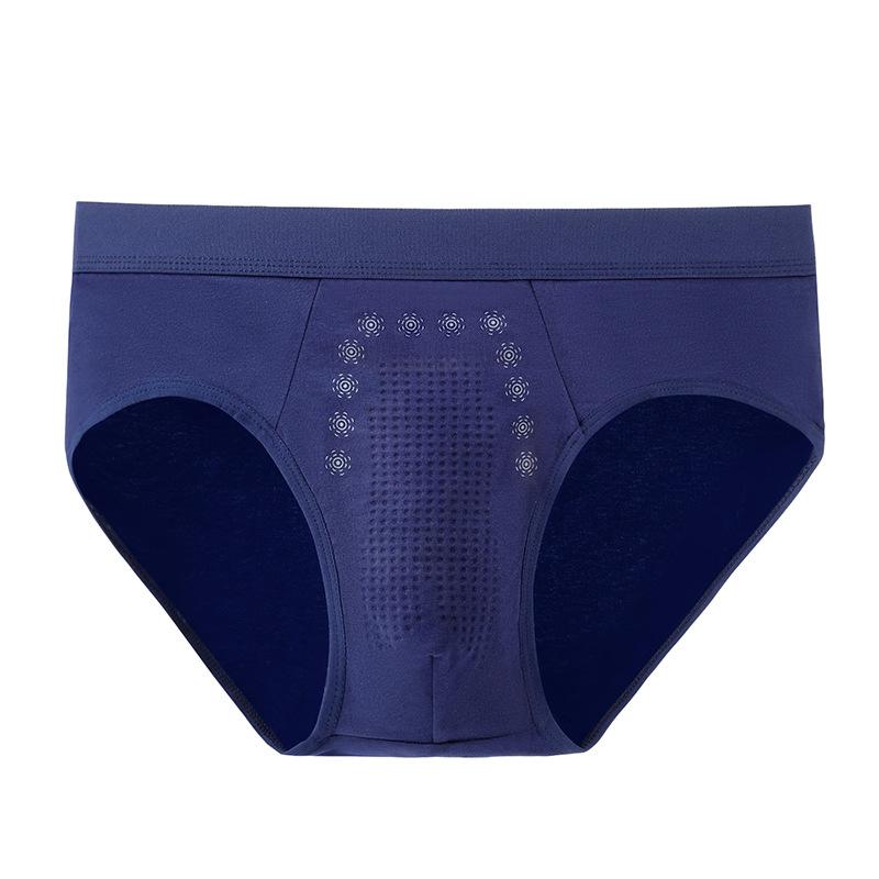 Four Season Breathable Elastic Mid Waist Sexy Underpants Made of Pure Cotton Men's Triangle Underpants