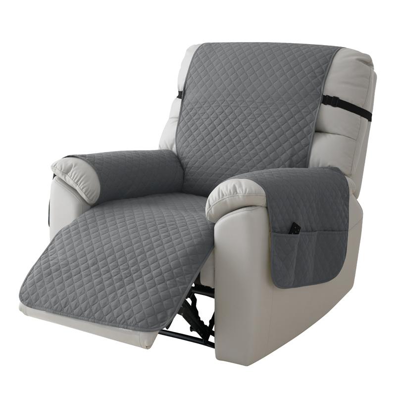 

1seater Recliner Armchair Cover Solid Non-slip Sofa Cushion Mat Pet-friendly Relax Single Sofa Slipcover Furniture Protector 1 Seat