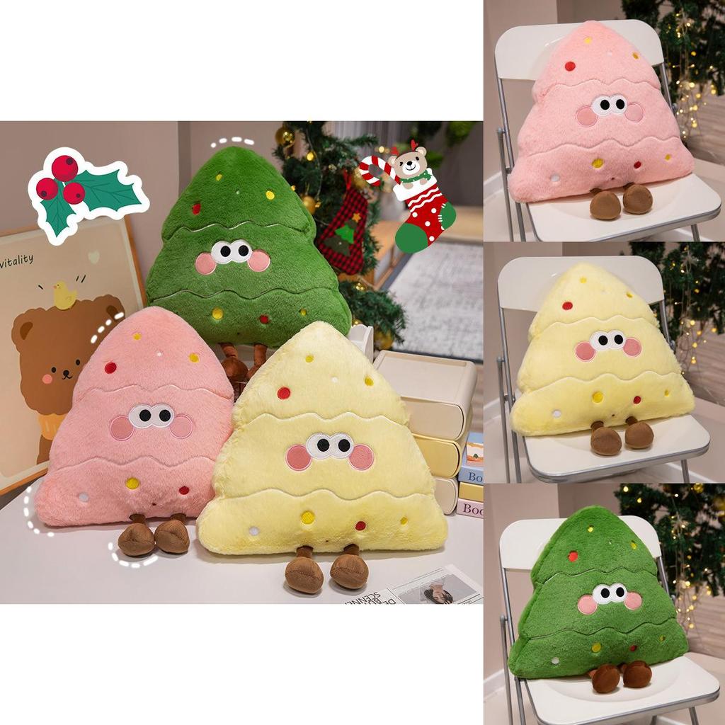 Søt Plysj Juletre Putedukke Mykt Leketøy For Barn Festlig Hjemmedekor Gave