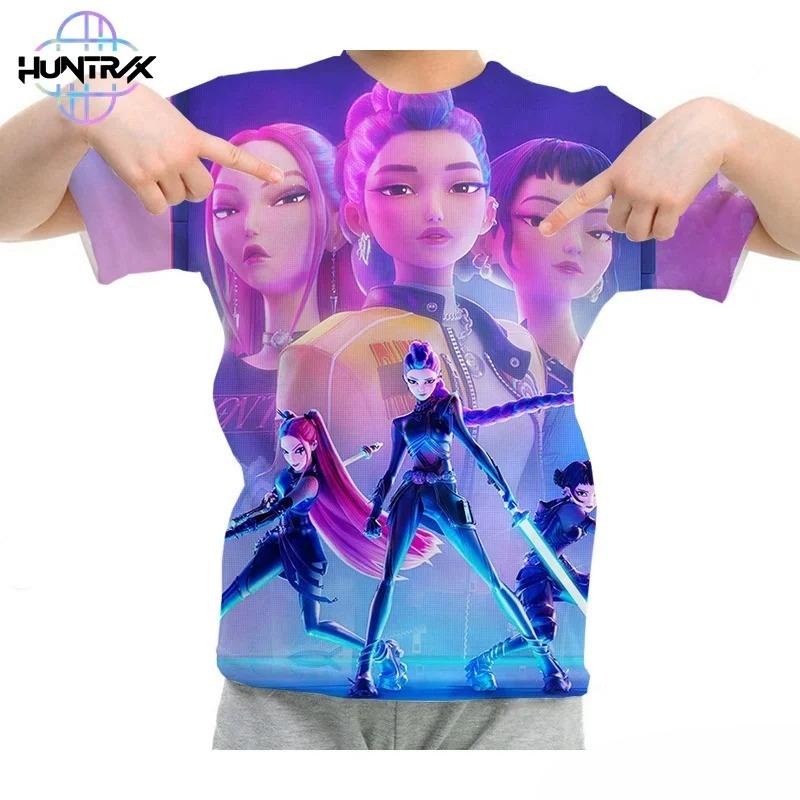 T-Shirts Girls Children's Cartoon Printed Short Sleeve Casual Fashion Girls Comfortable T-Shirt Clothing