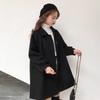 Women's Mid-Length Woolen Shirt Jacket - Autumn/Winter Korean Style, Loose Fit, Petite Versatile Coat