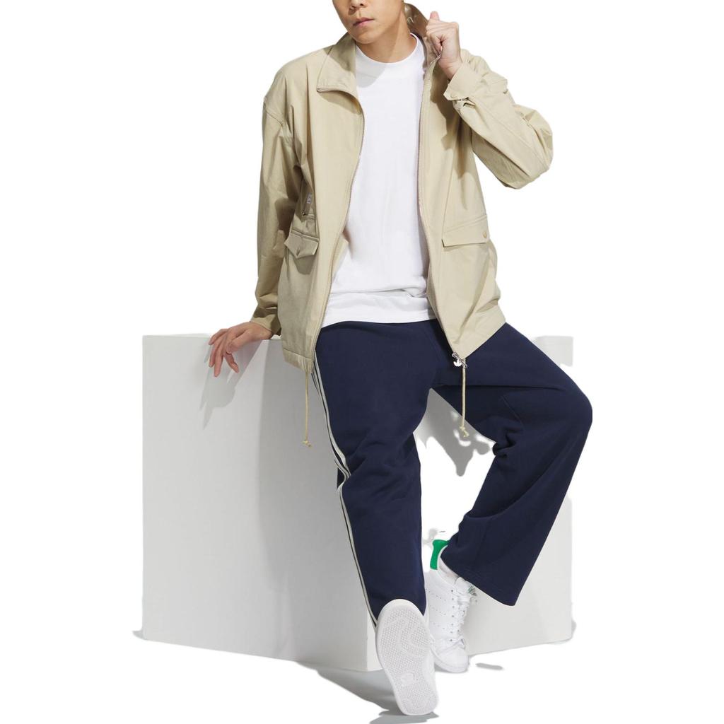 adidas Originals X Notitle Samenwerking Herfst/Winter 2023 Kleding Effen Kleur Verstelbaar Trekkoord Ritskraag Werk Buiten Casual Jas Mannen Jas IN0997
