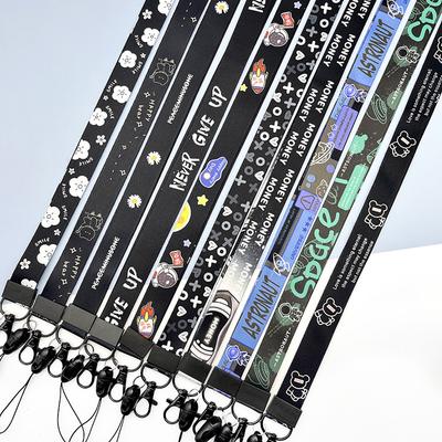 Cute Cartoon Lanyard Creative Long Rope Work ID Holder Neck Strap Keychain Anti Loss Sturdy and Durable Rope Card Accessories