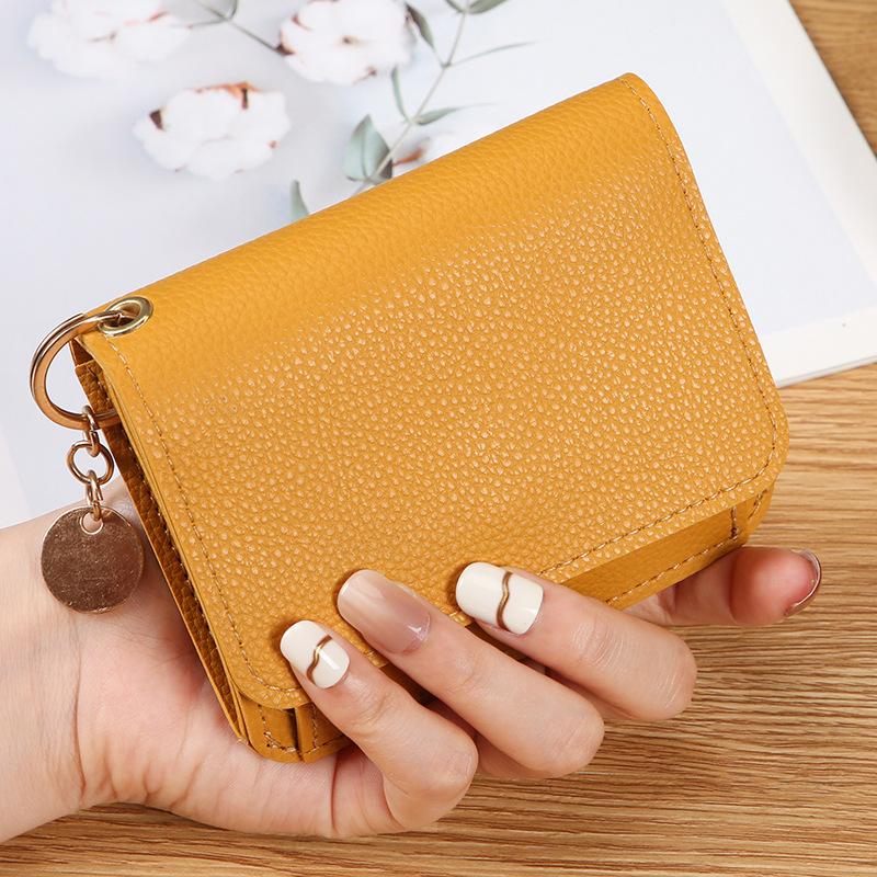 Ladies Wallet Compact Coin Purse Multifunctional Wallet Soft Korean Wallet For Daily Use Pocket Travel