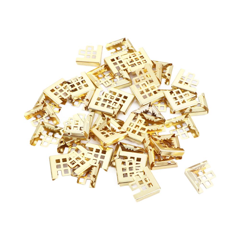 50Pcs Menus Corner Decorative Protectors Photo Frame Scrapbooking Albums Embellishment Corner Protector Brackets 16*16mm