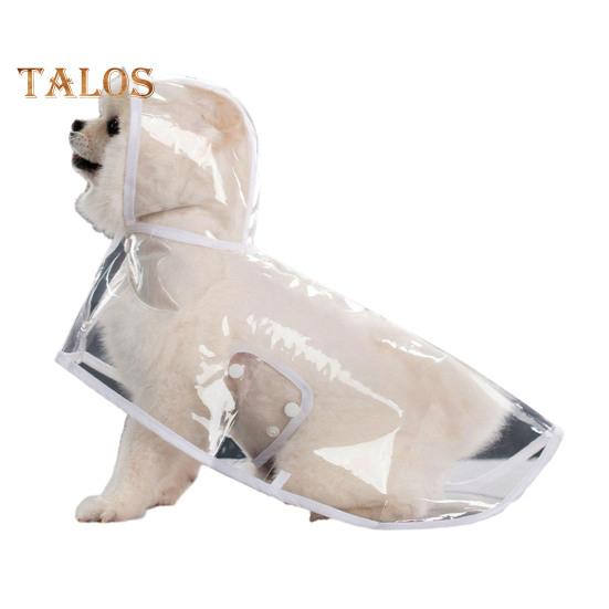 

Прозрачный дождевик для домашних животных с капюшоном, водонепроницаемая куртка, модное легкое пальто для домашних животных, пончо для маленьких и средних собак и кошек M белый