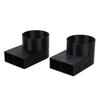 2 pièces Bouche d'aération de chauffage pour camping-car Déflecteur d'air 90 degrés 55 mm Remplacement pour chauffage de camping-car Truma Distribution d'air améliorée
