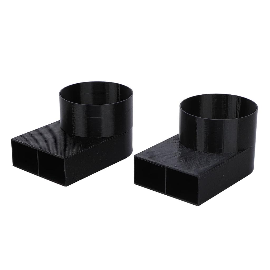 2 pièces Bouche d'aération de chauffage pour camping-car Déflecteur d'air 90 degrés 55 mm Remplacement pour chauffage de camping-car Truma Distribution d'air améliorée