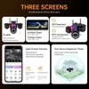 ICSEE 3-Lens WiFi Surveillance Camera with Warning Light for Indoor/Outdoor Use