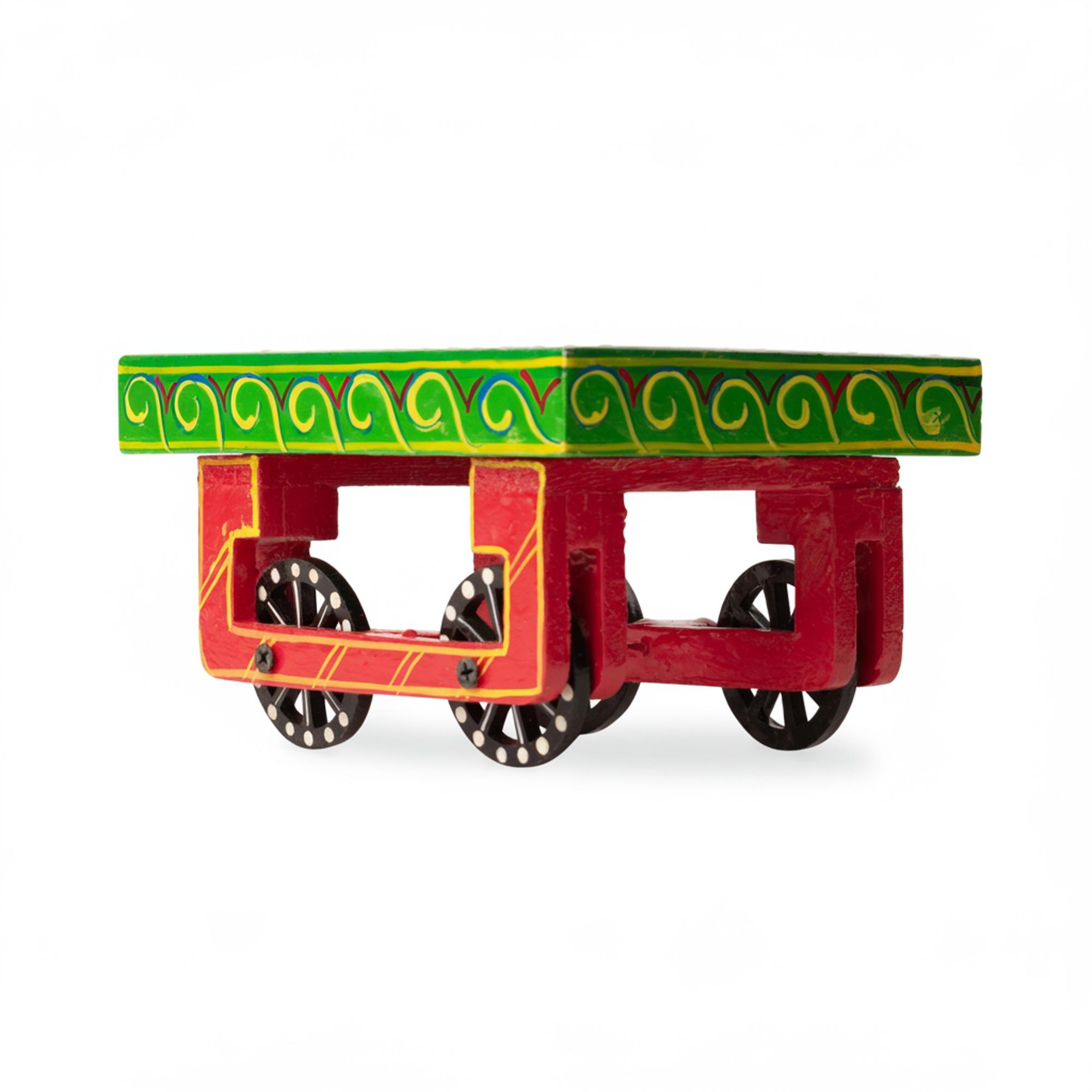 Hand Painted Wooden Thela Tray