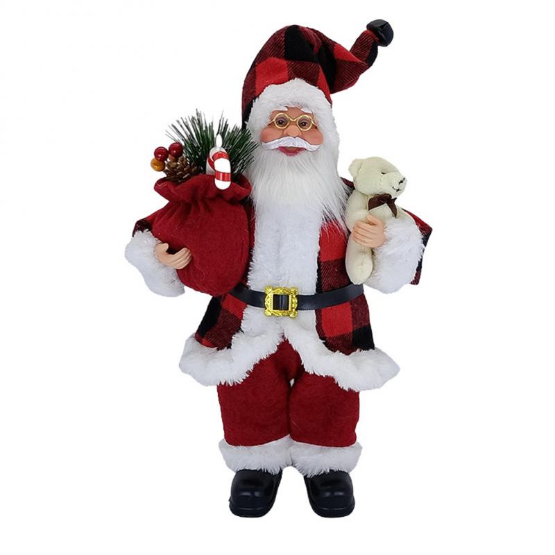 Standing Santa Claus Christmas Decorations Chef Santa Claus Doll Xmas New Year Gift Christmas Tree Decor Christmas Decorations