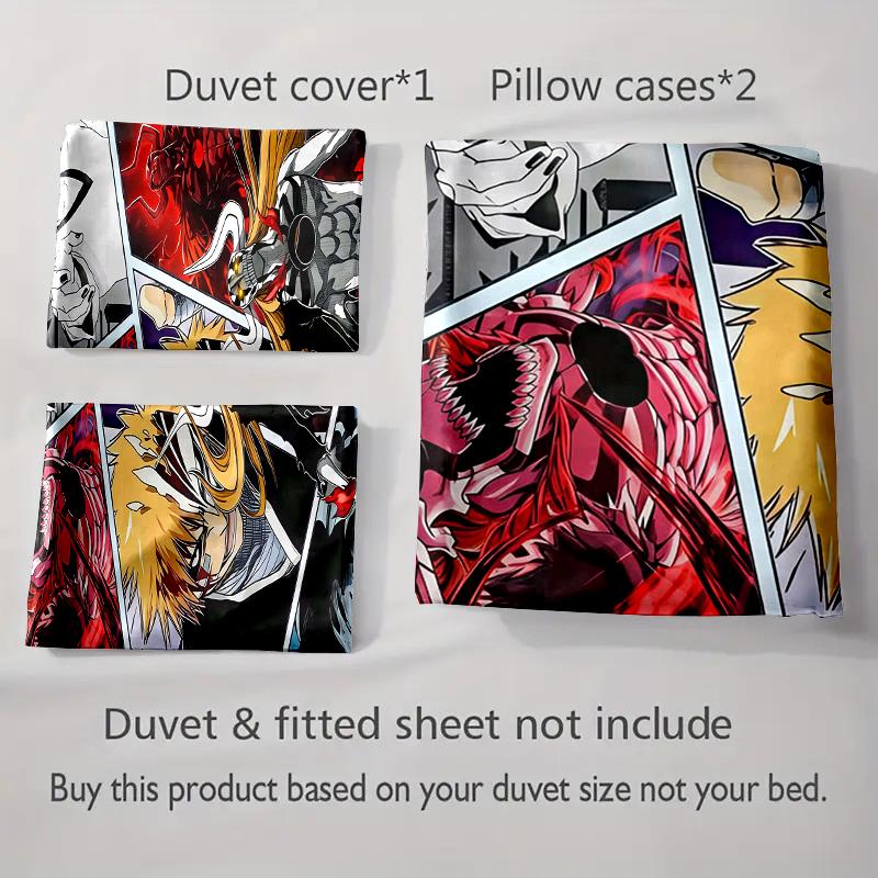 Anime Character Collage. Bedding Duvet Cover Sets Duvet Covers Pillowcases Gifts (1 * Duvet Cover 2 * Pillowcases, Without Duvet Insert)
