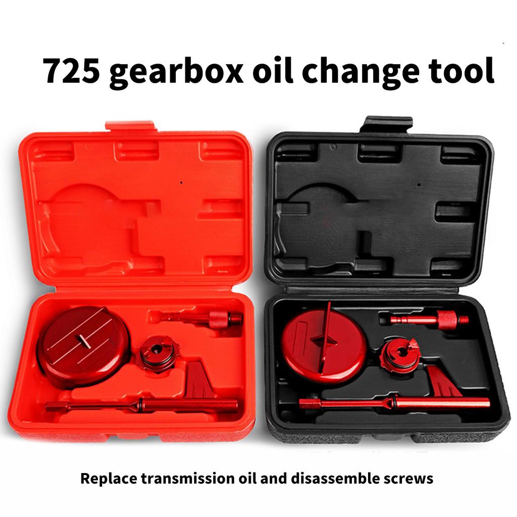 Transmission Tank Tool Adapter Set with Tool Box Transmission Oil Change Tool for 9 Speed 725.0 Speed Transmission