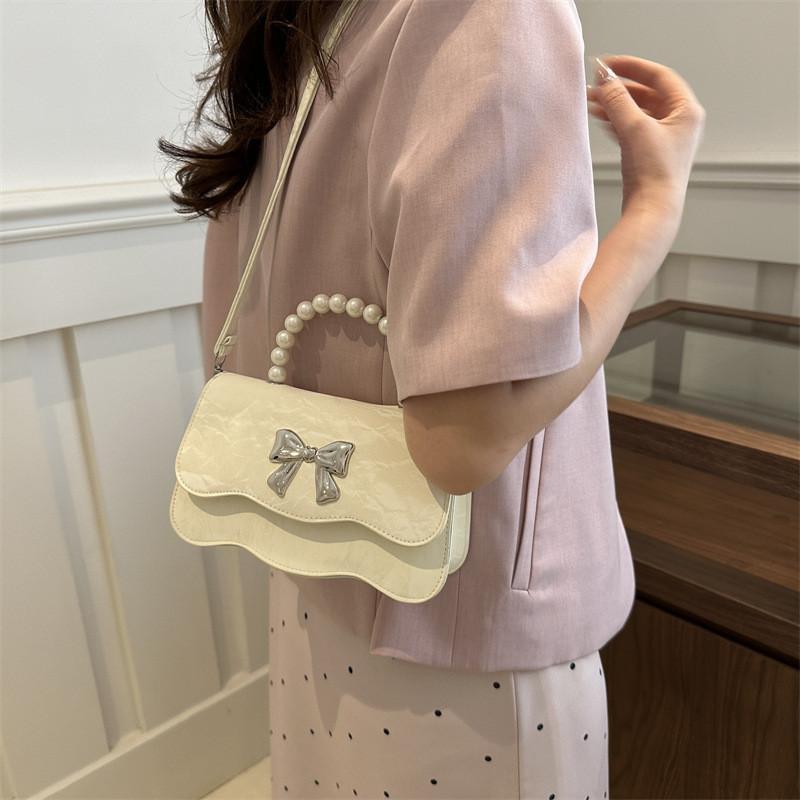 Fashionable Pu Leather Handbag Trendy Street Style Small Square Bag For Daily Use