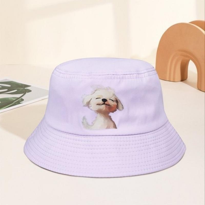 Cute Cartoon Printed Bucket Hat for Outdoor Hiking Fashionable Sunshade Spring Summer New Arrival