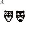 Stainless Steel Bat Stud Earrings for Women Men Punk Halloween Party Gift Goth Skull Spider Web Earings Cosplay Piercing Jewelry