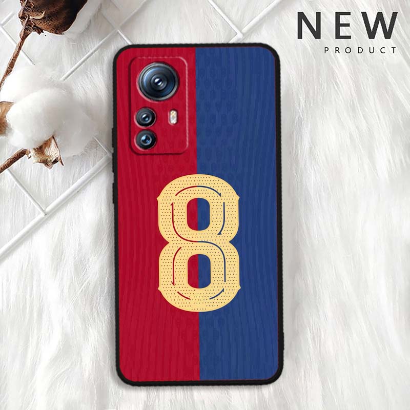 Fashion jersey number For Xiaomi Mi 15 14 13 13T 12 12T 12S 11 11i 11T Pro Ultra Lite 5G Black Soft Phone Case