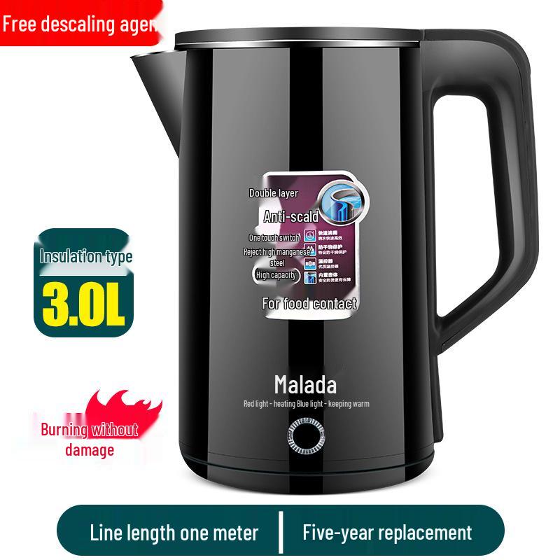 

Електричний чайник Wanlida з нержавіючої сталі великої ємності з автоматичним вимкненням