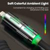 240W LED Light Spring Retractable 4-in-1 Super Fast Charging Cable for Car - iPhone, Samsung, Xiaomi