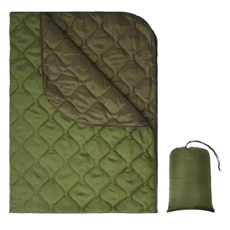 Camping Cover Quilt Wearable Cape Light Weight Blanket Picnics Mat Multifunctional Warm Sleep Blanket Camping Blanket зелёный