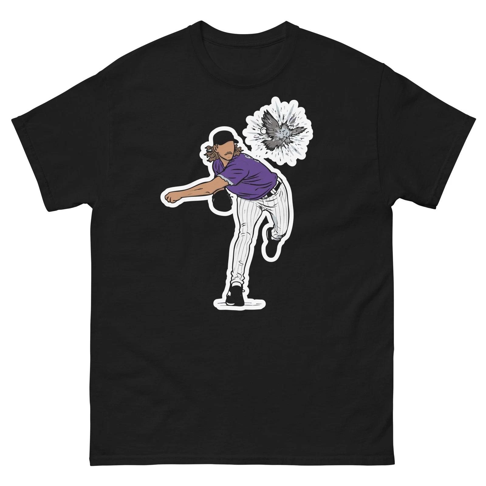 Рэнди Джонсон Бьет Птицу Бейсбольная Графическая Футболка Унисекс Классическая футболка S