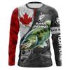 Crappie Fishing Long Sleeve T-shirt Men Green Fish Print Performance UPF Quick Dry Fishing Tops Clothing