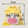 Uzumaki Naruto Itabag Anime Two-dimensional Plush Backpack Cartoon Big Mouth Smiley Transparent Display School Bag Gifts