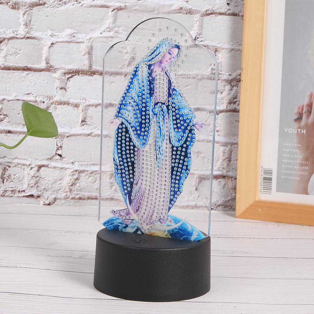 DIY Diamond Painting 7 Colors Night Light LED Diamond Painting Embroidery Home Decor