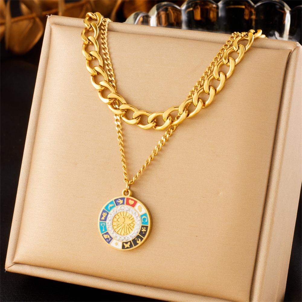 Delicate Eyes of Demon Necklace Vintage Women Pendant Necklace Devil's Eye Necklace  Girls