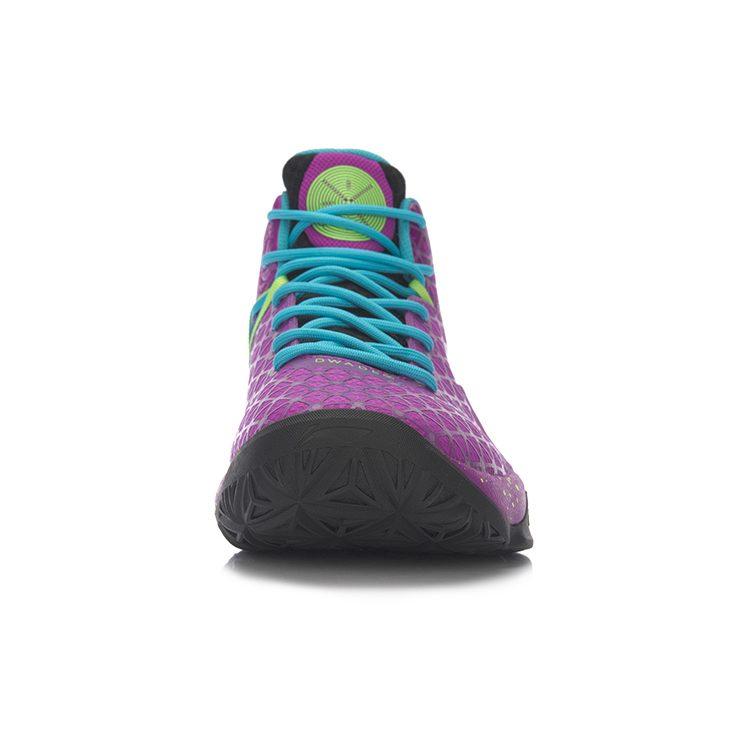 Li Ning All In Team 4 Basketball Shoes Men's Mid Top Purple/Blue ABAM011-5