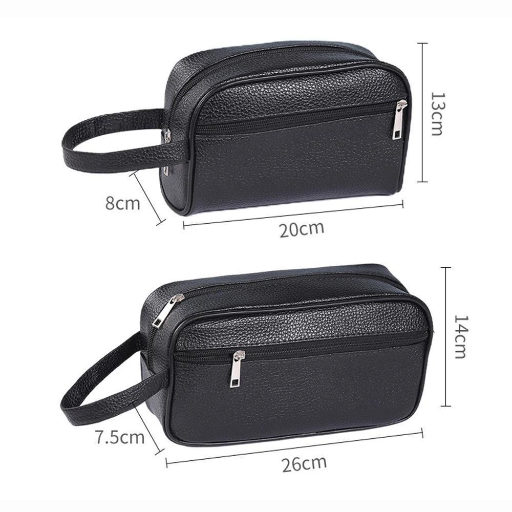 Woman Coametics Bag Men Handbag Fashion Pu Leather Phone Wristlet Bag Casual Toiletry Bag Small Purse Handbags Wallet